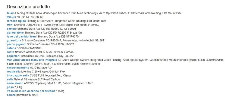 Cube Litening Aero C:68x Slt 2024 usata — dettaglio