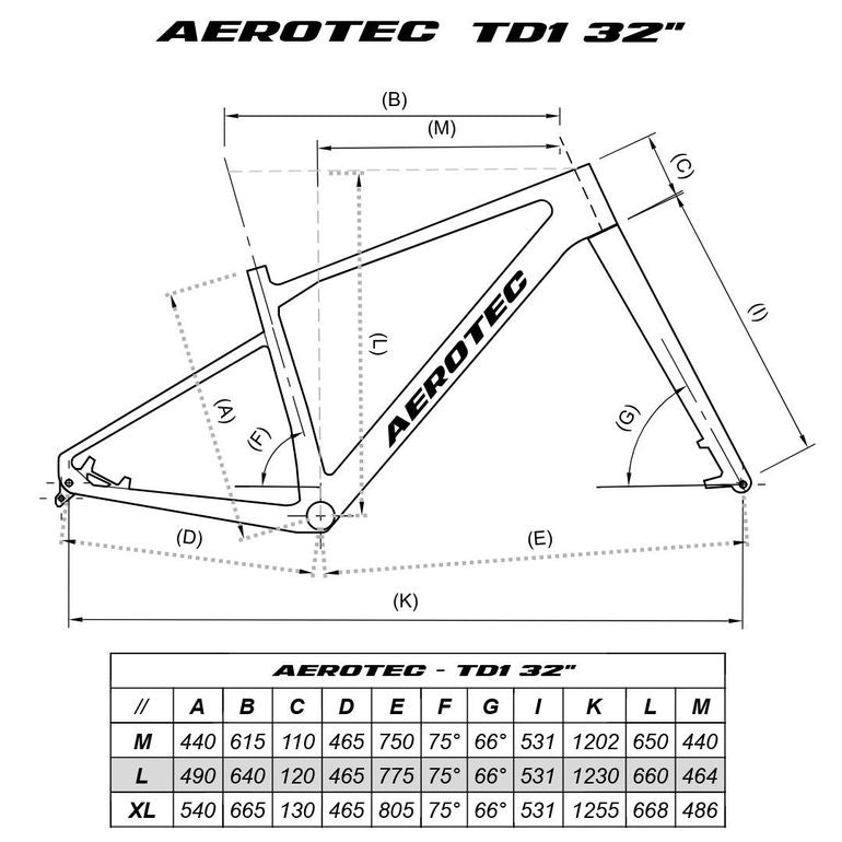 Aerotec Td1 Carbon 32" 2027 usata — dettaglio