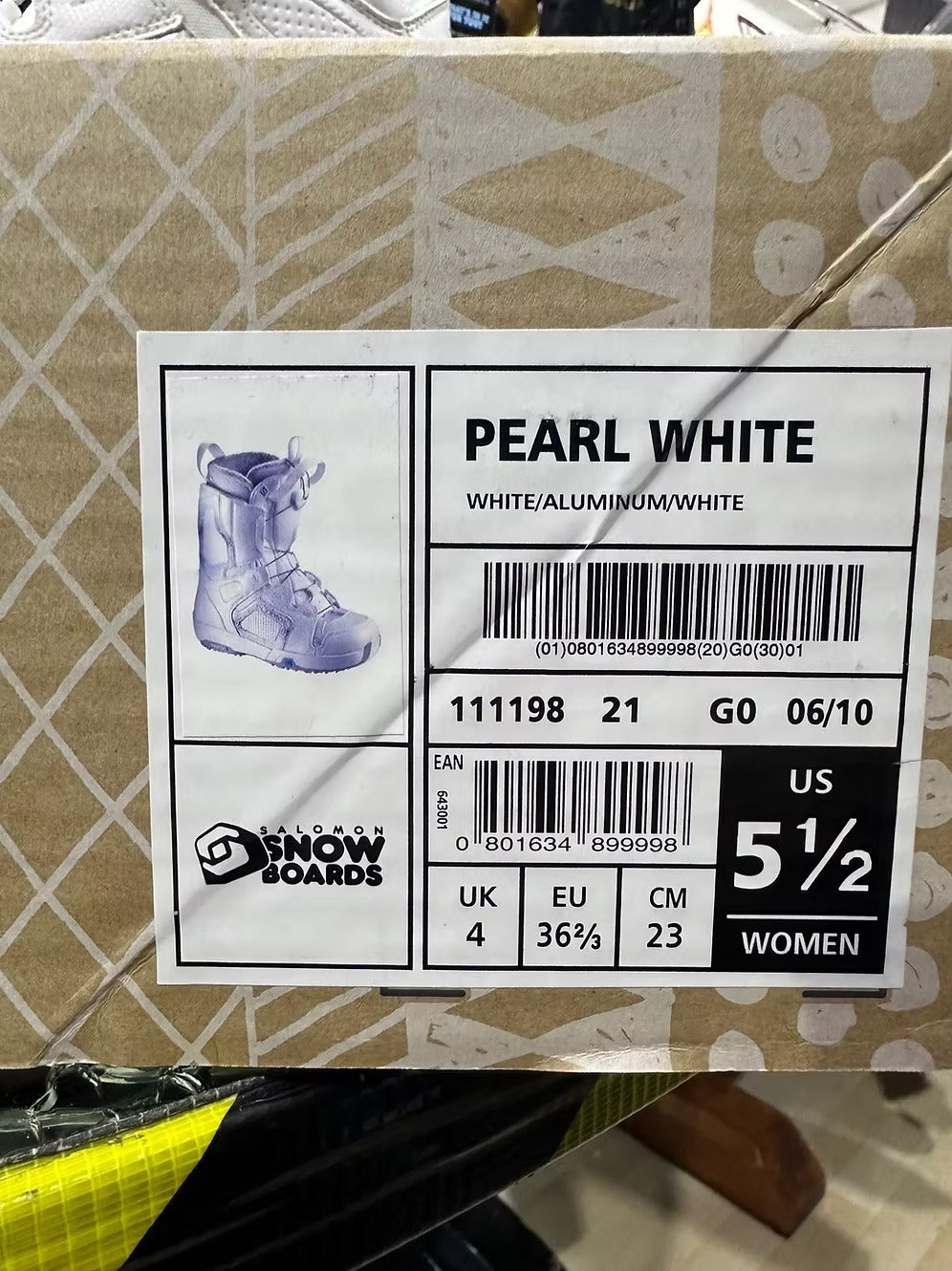 Scarpone Salomon Pearl n 36.5 donna NUOVO