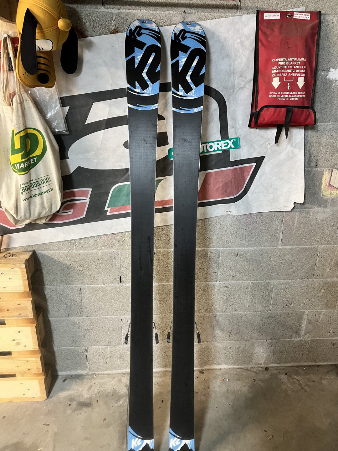 Sci alpinismo usato k2 side show 90 181cm + attacchi Dynafit e pelli k2