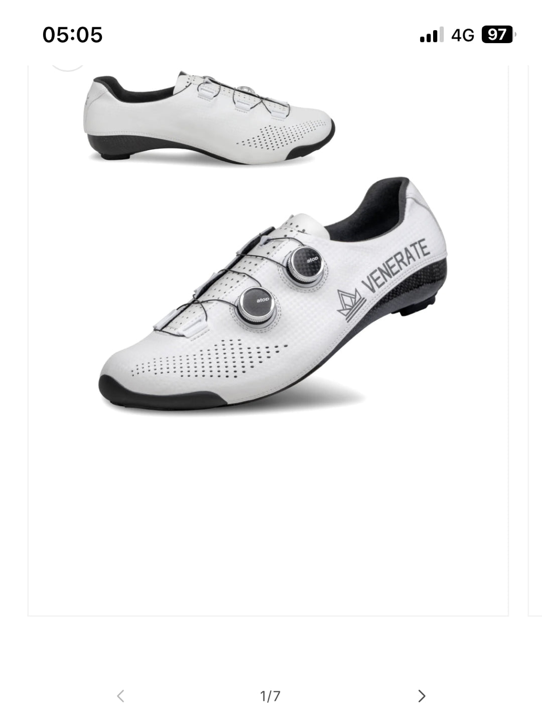 Scarpe Venerate road 2.0 white tg 45