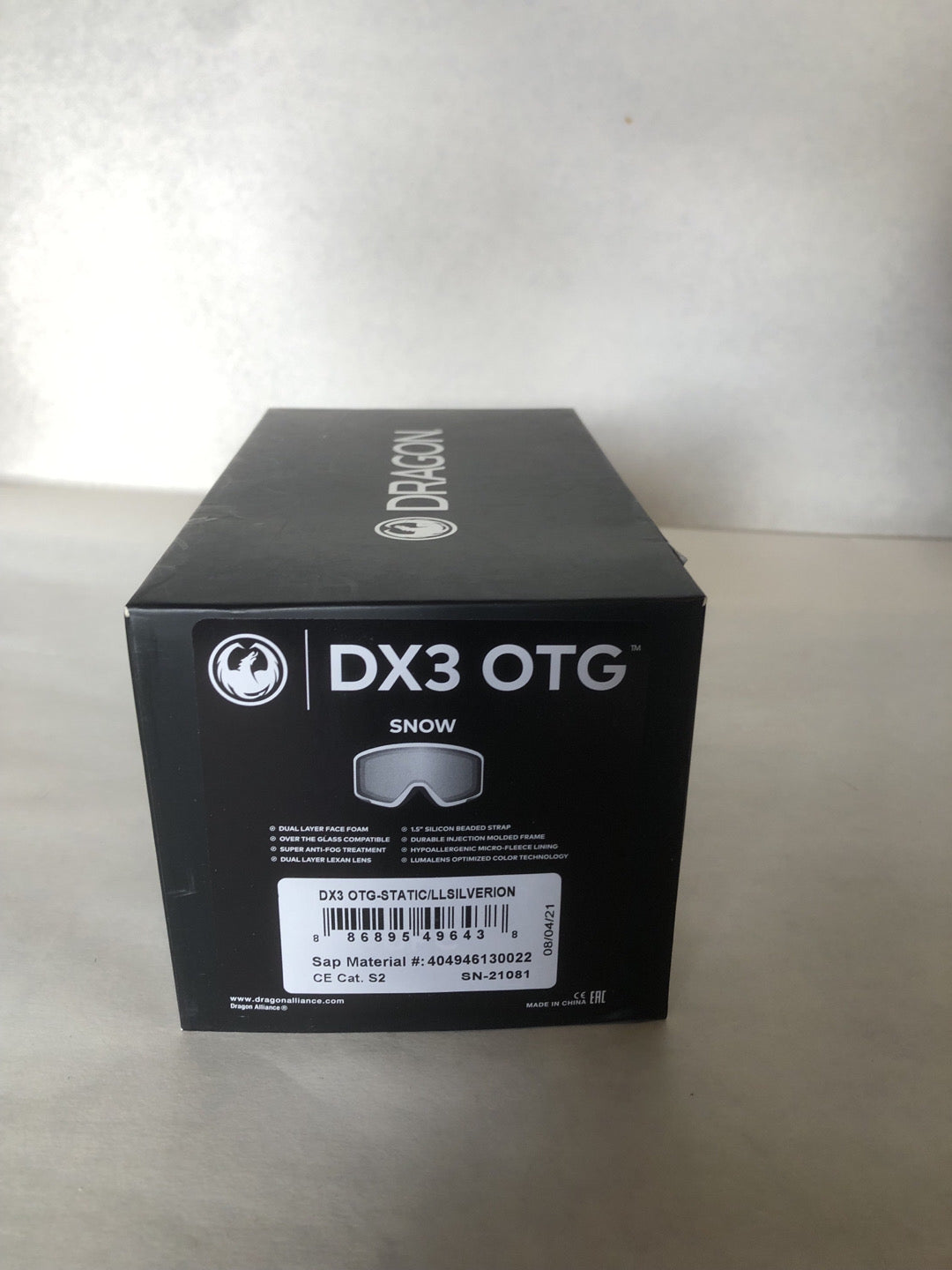 Maschera snow DRAGON DX3 Otg - Taglia Unica nuovo