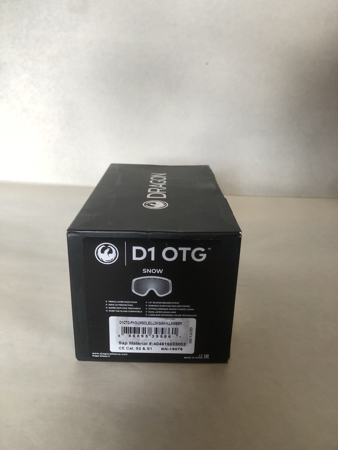 Maschera snow DRAGON D1 Otg Gumsole - Taglia Unica nuovo