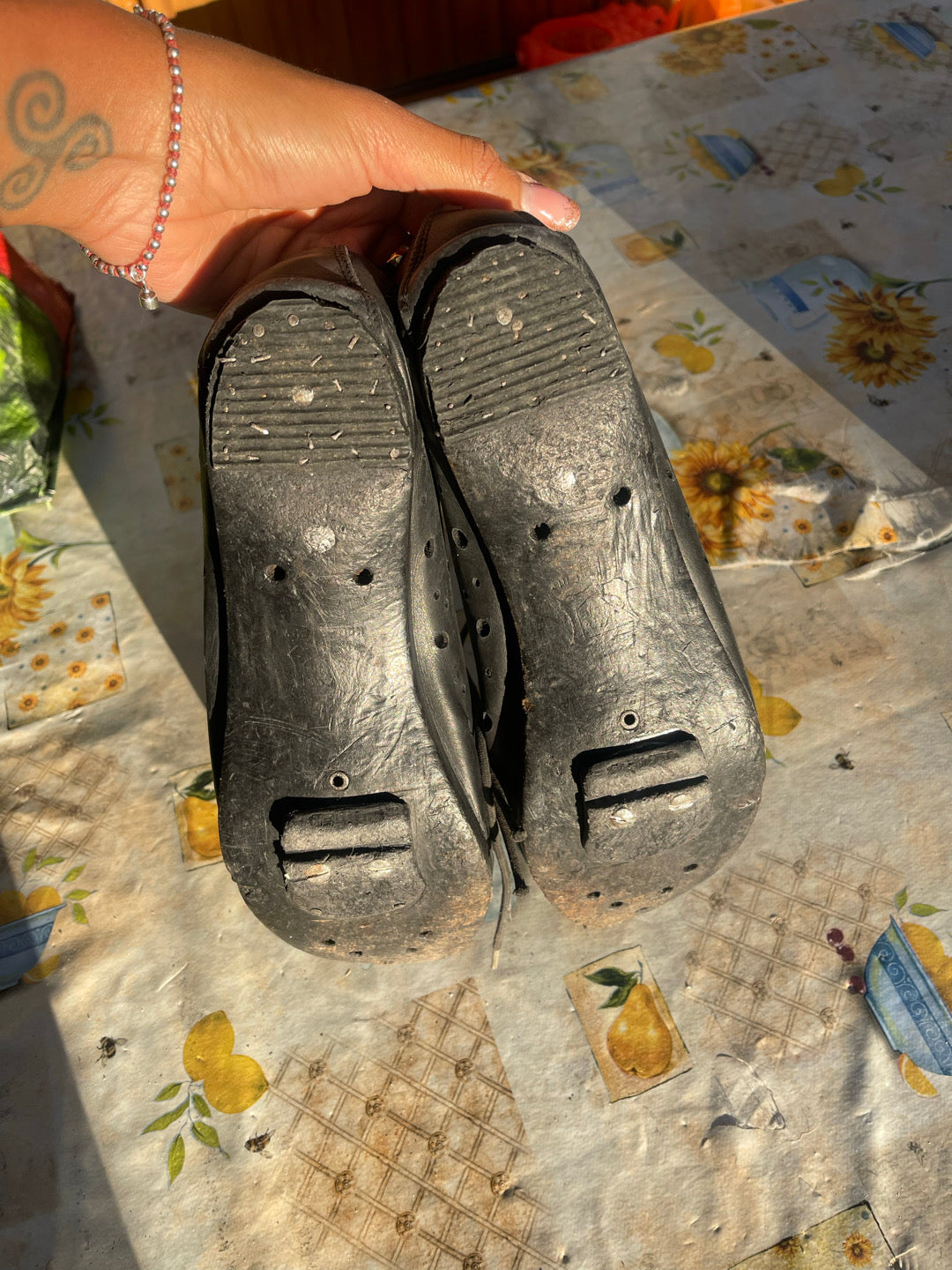scarpe ciclismo originali de “L’Eroica” usate