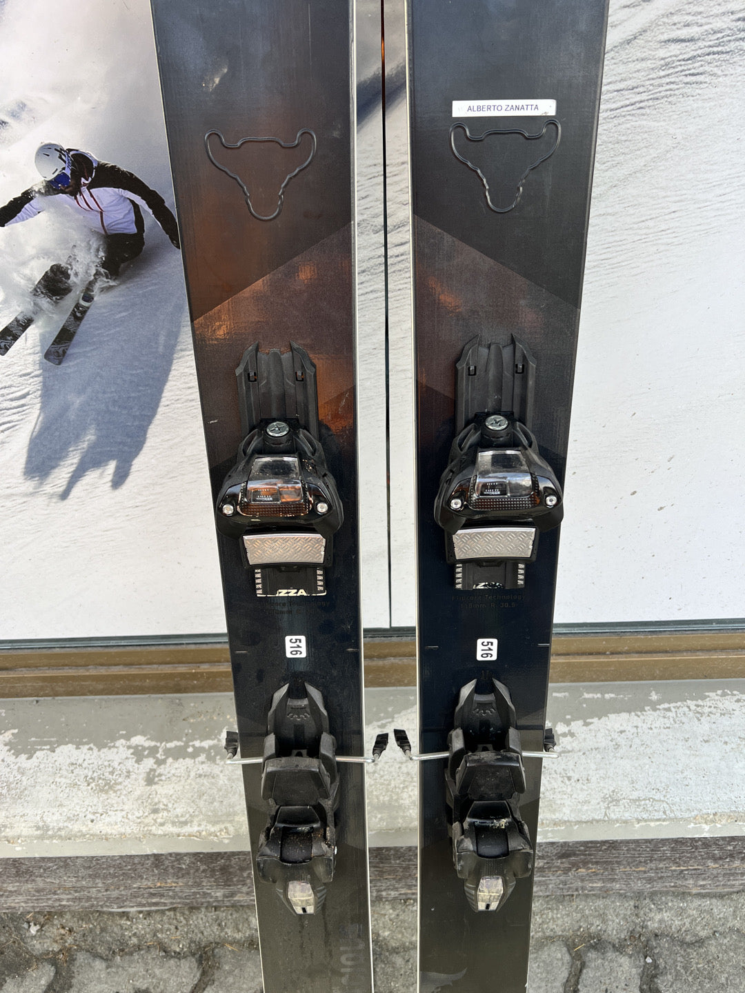 186cm Sci freeride Blizzard Bodacious 118 r30.5 usato