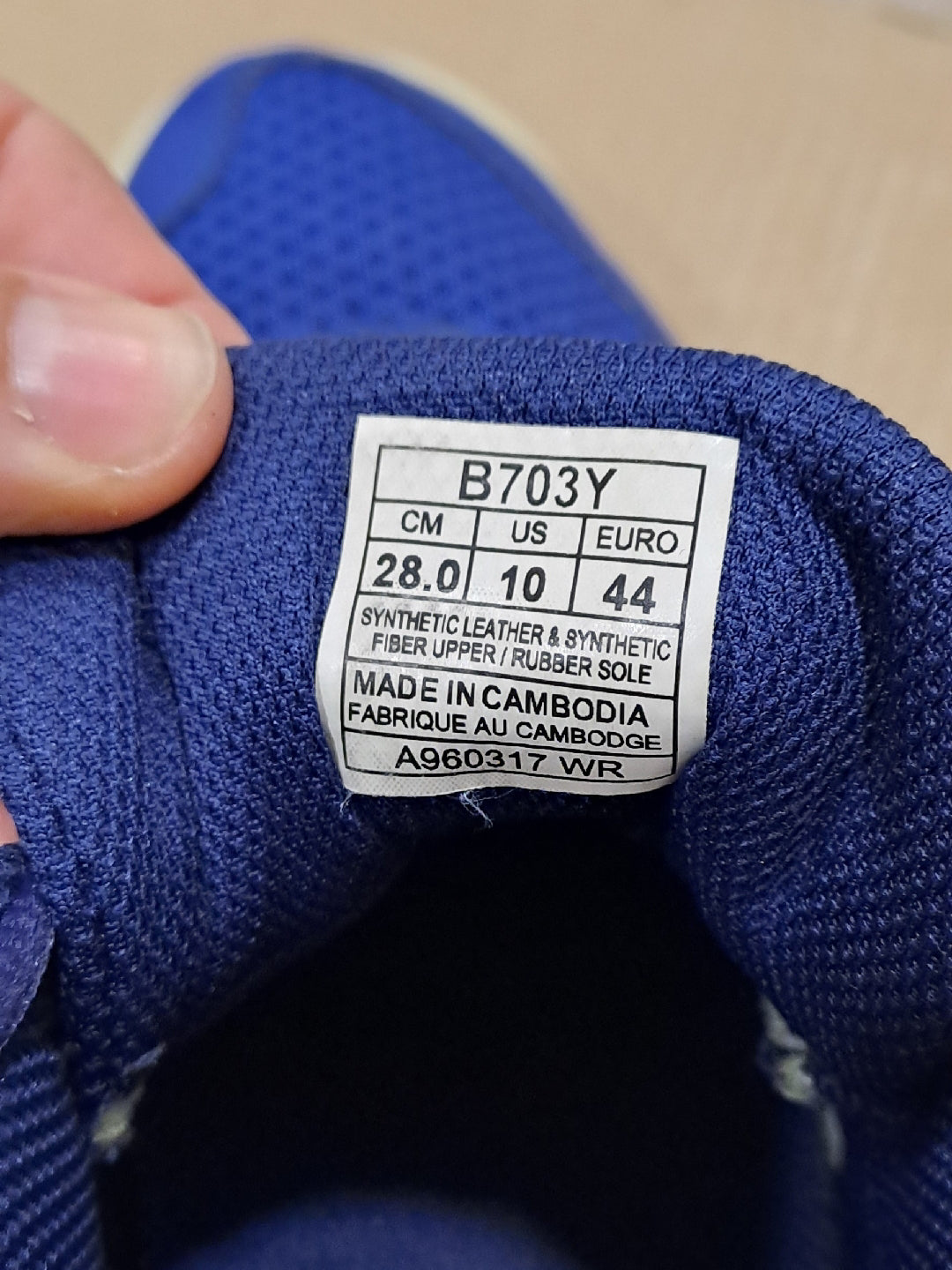 Scarpe Asics Gel Task B703Y tg. 44 uomo usate