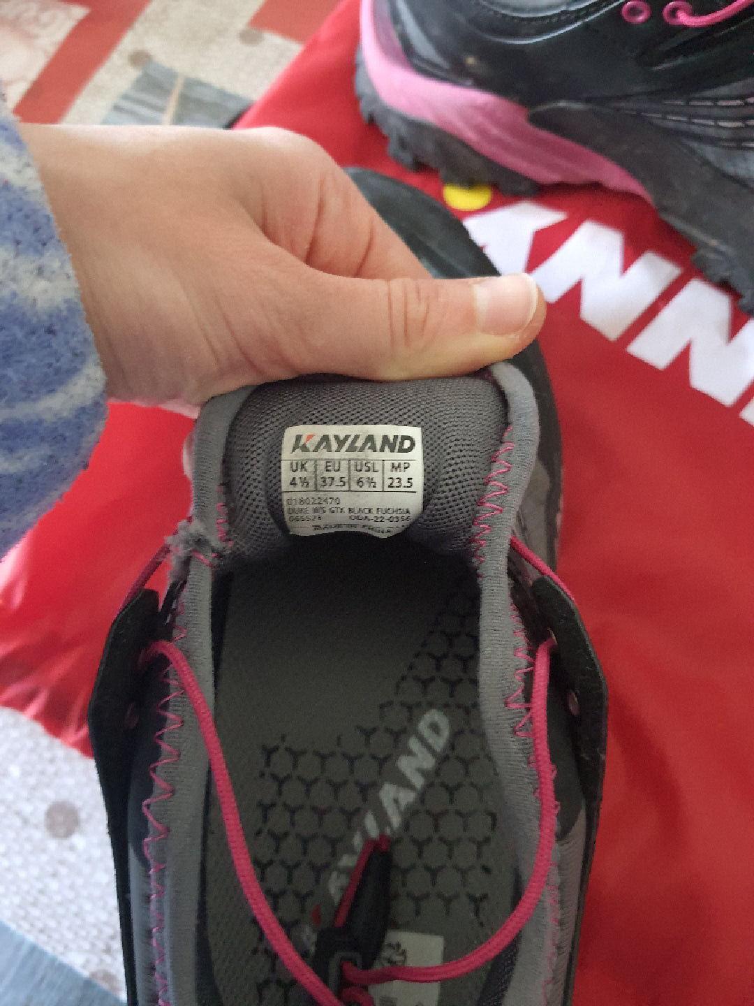 Scarpe trekking Kayland Duke GTX tg. 37.5 usate