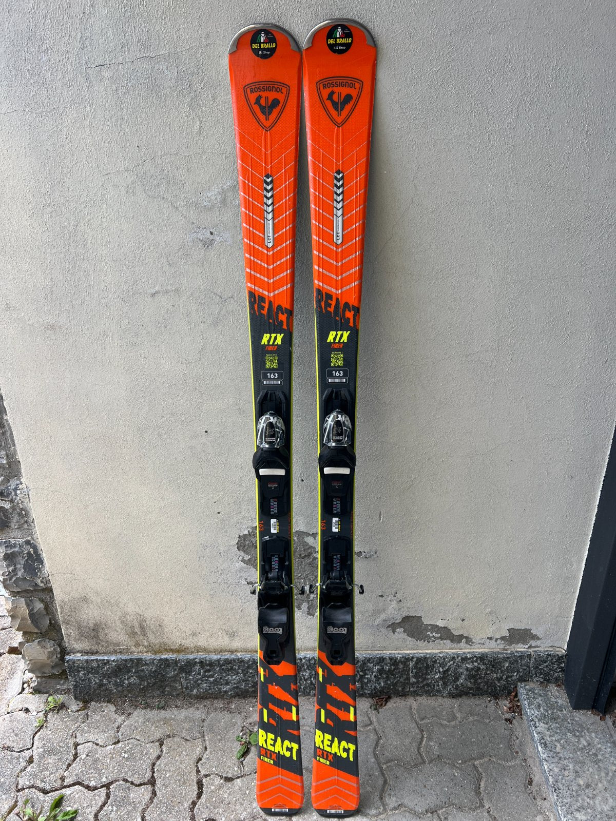 Rossignol React RTX — raggio 13m, waist 74mm