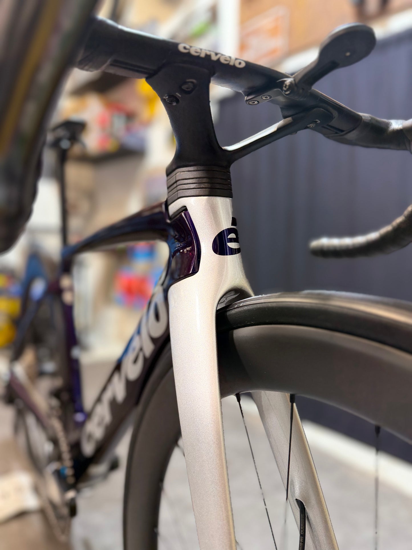Cervelo S5 Sapphire Ice 2024 usata — dettaglio