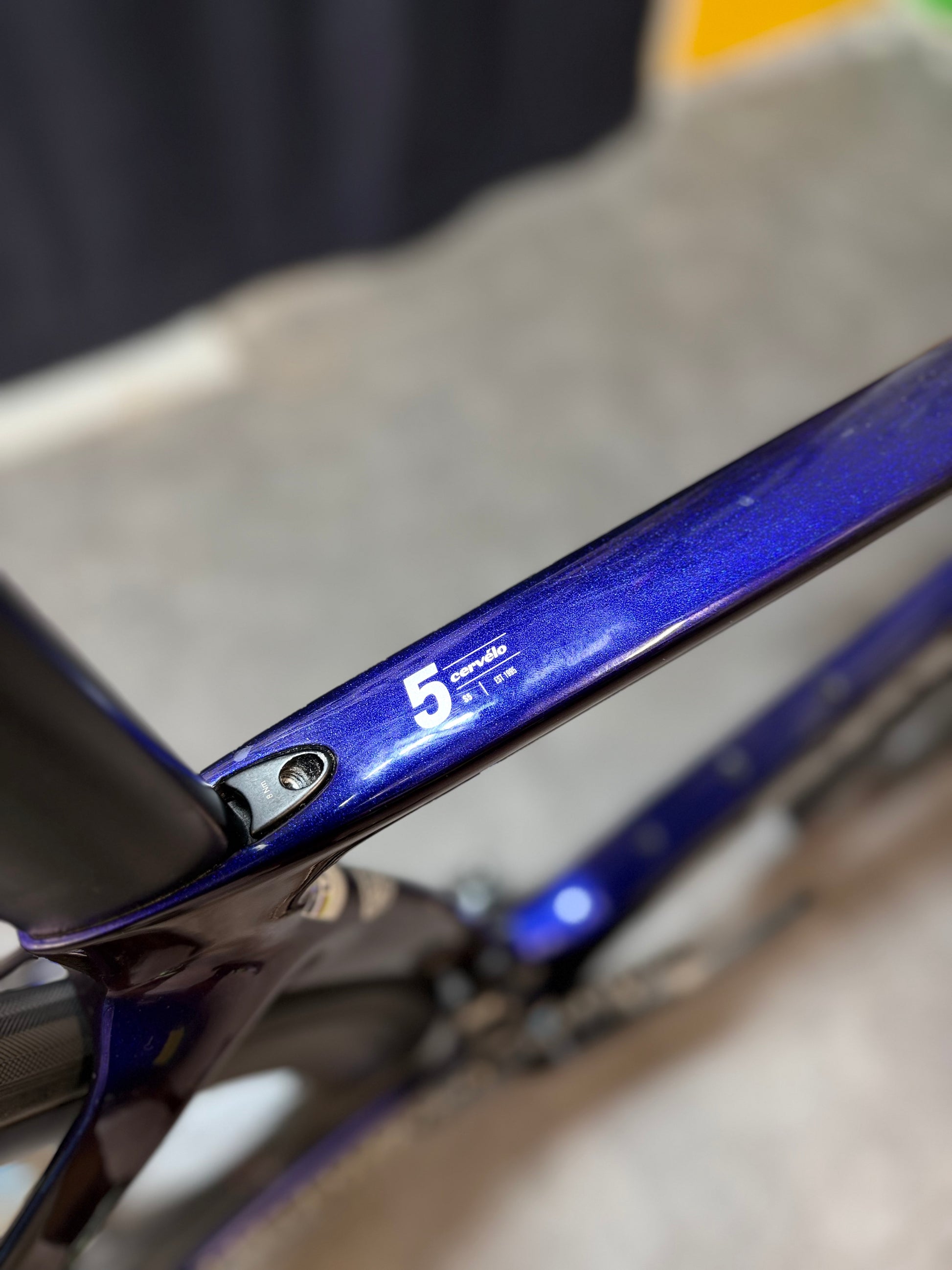 Cervelo S5 Sapphire Ice 2024 usata — dettaglio