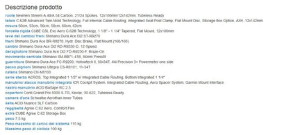 Cube Agree C:62 Slt — gruppo Shimano Dura-Ace Di2, taglia 56 cm