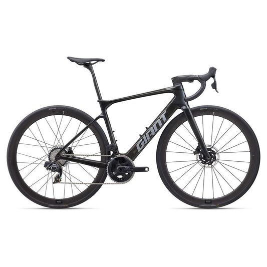 Giant Defy Advanced E+ 1 Elite 2025 usata — vista laterale