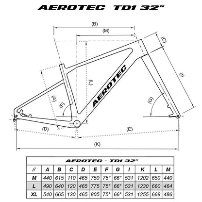 Aerotec Td1 Carbon 32" 2027 usata — dettaglio