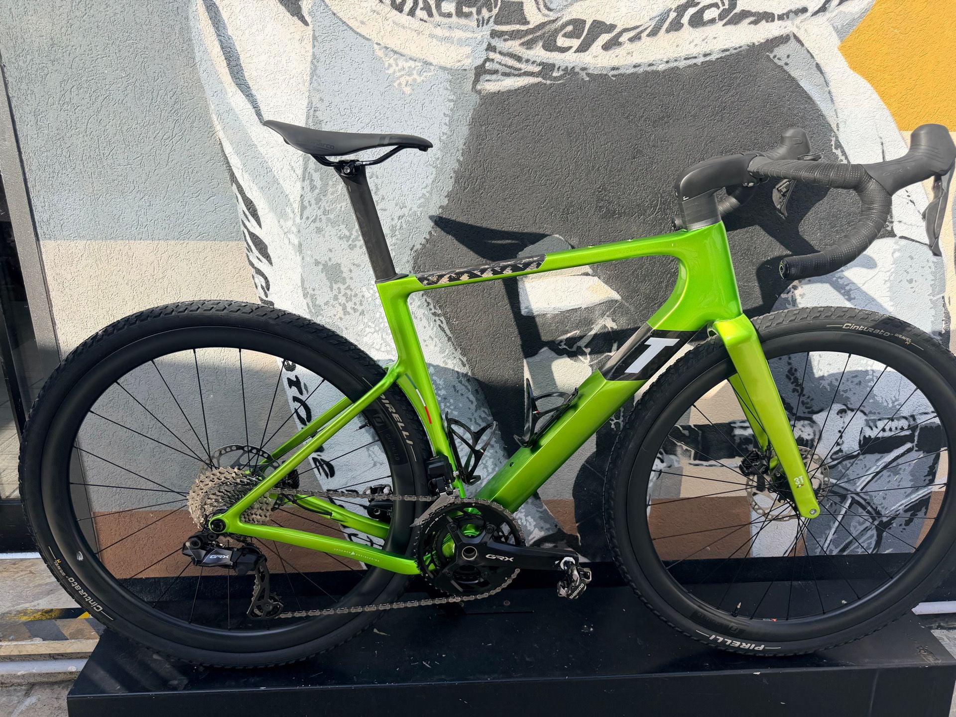 3T Racemax Italia 2x12 Discus 45/40 Cti — gruppo Shimano GRX Di2, taglia 54
