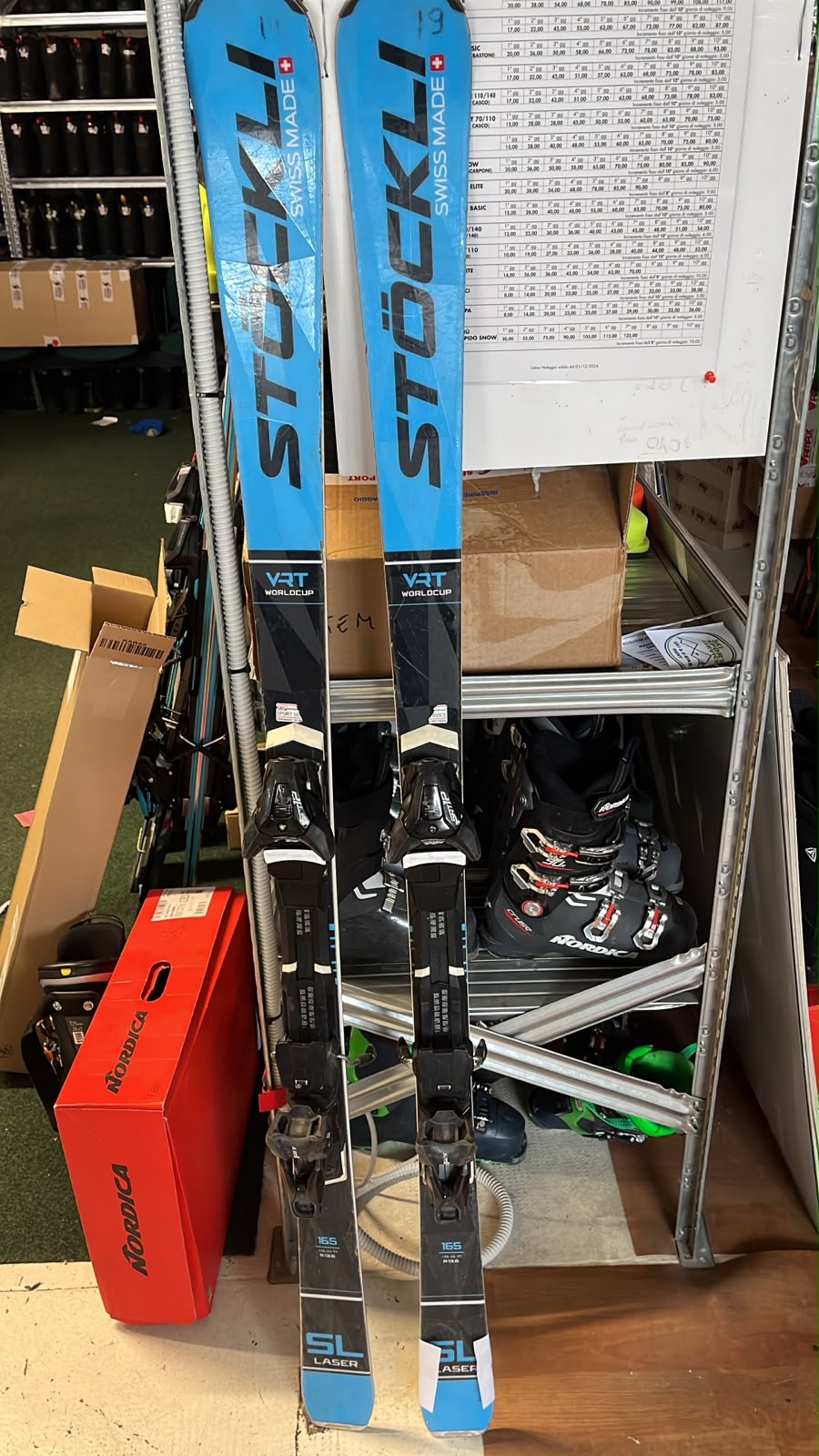 Stockli Laser SL — raggio 13.6m, waist 66mm