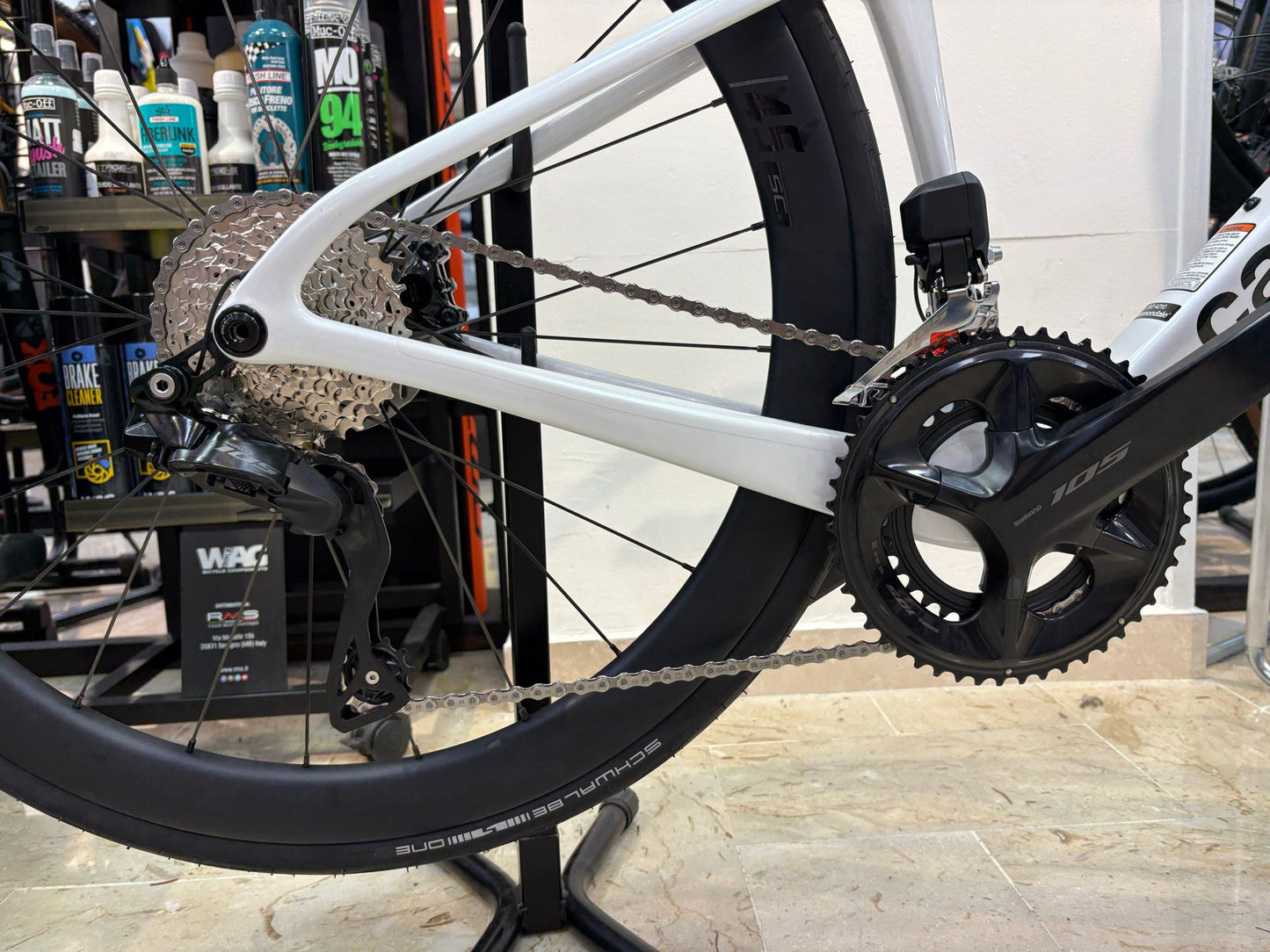 Cannondale Supersix Evo 5 — gruppo Shimano 105 Di2, taglia 50