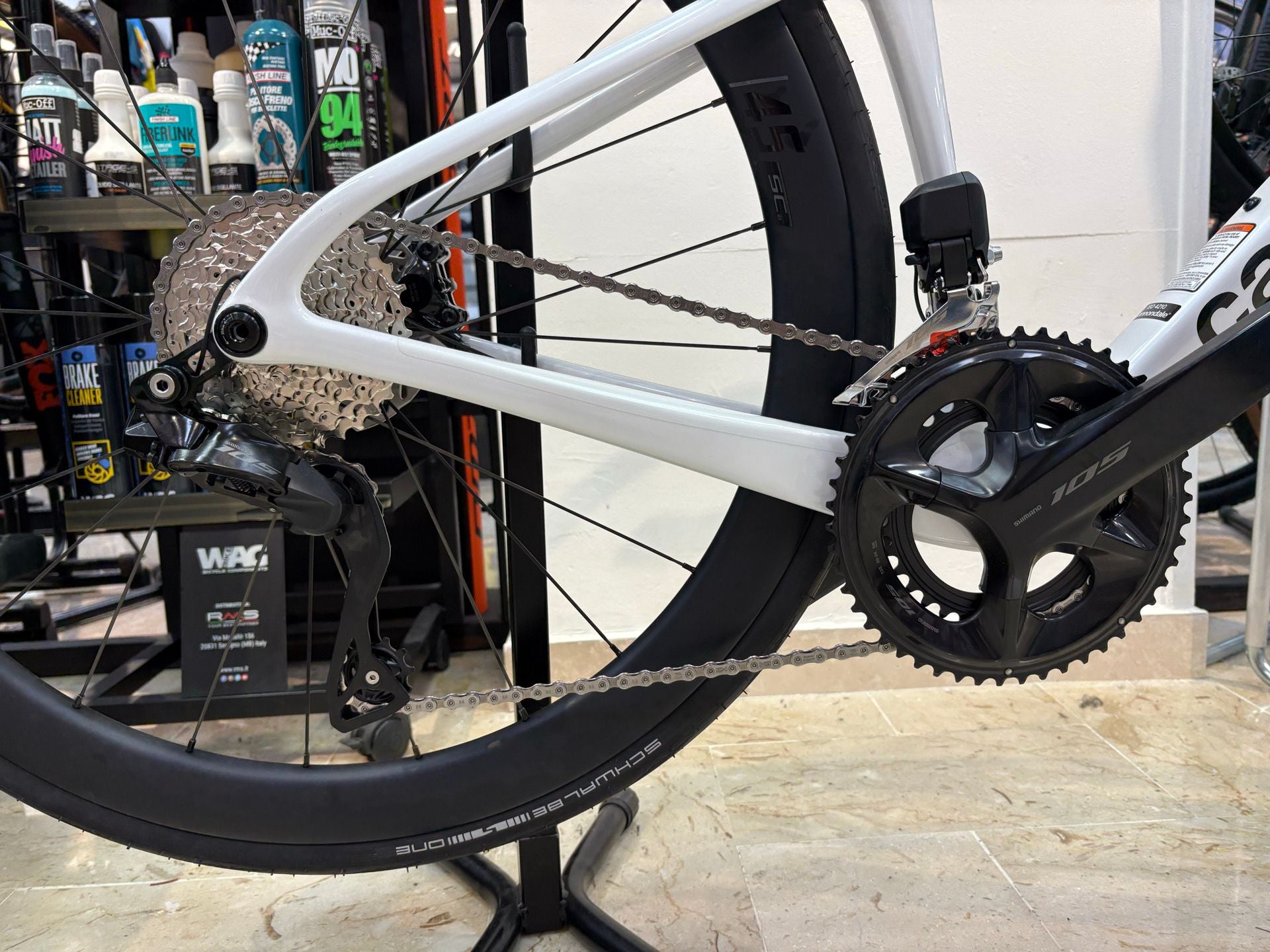 Cannondale Supersix Evo 5 — gruppo Shimano 105 Di2, taglia 50