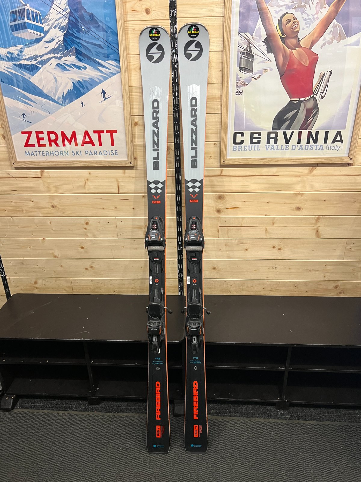 Blizzard Firebird 70 RS TI — raggio 15.5m, waist 70mm