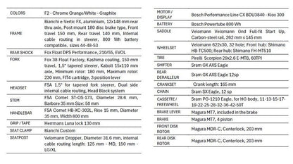 Bianchi E-Vertic Fx Gen5 Factory 2026 — Bici usata