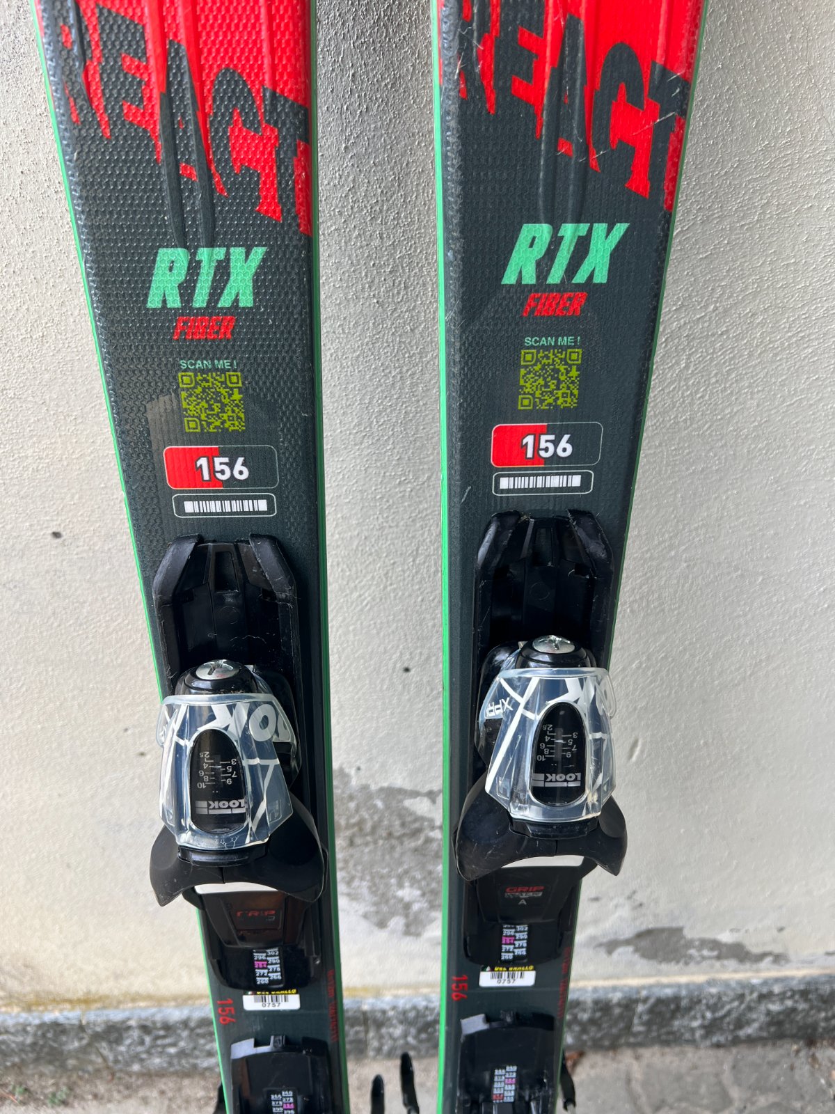 Rossignol React RTX — raggio 12m, waist 74mm