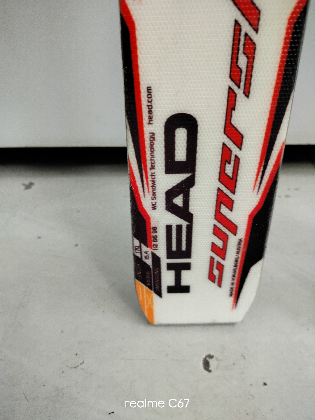 HEAD Super shape 170cm r15.4 usato