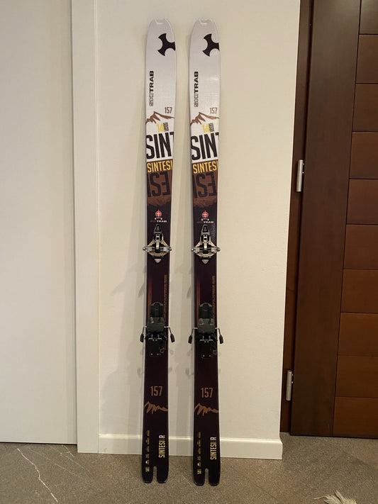 Aste sci scialpinismo Skitrab + pelli originali 157 cm usati