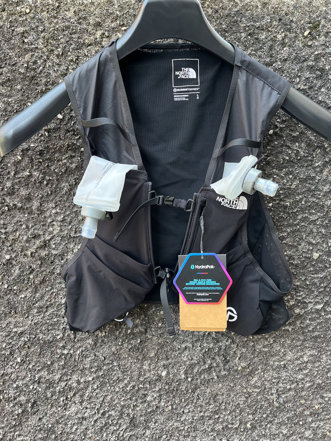 Zaino trail TNF + sacche idriche tg. L uomo nuovo