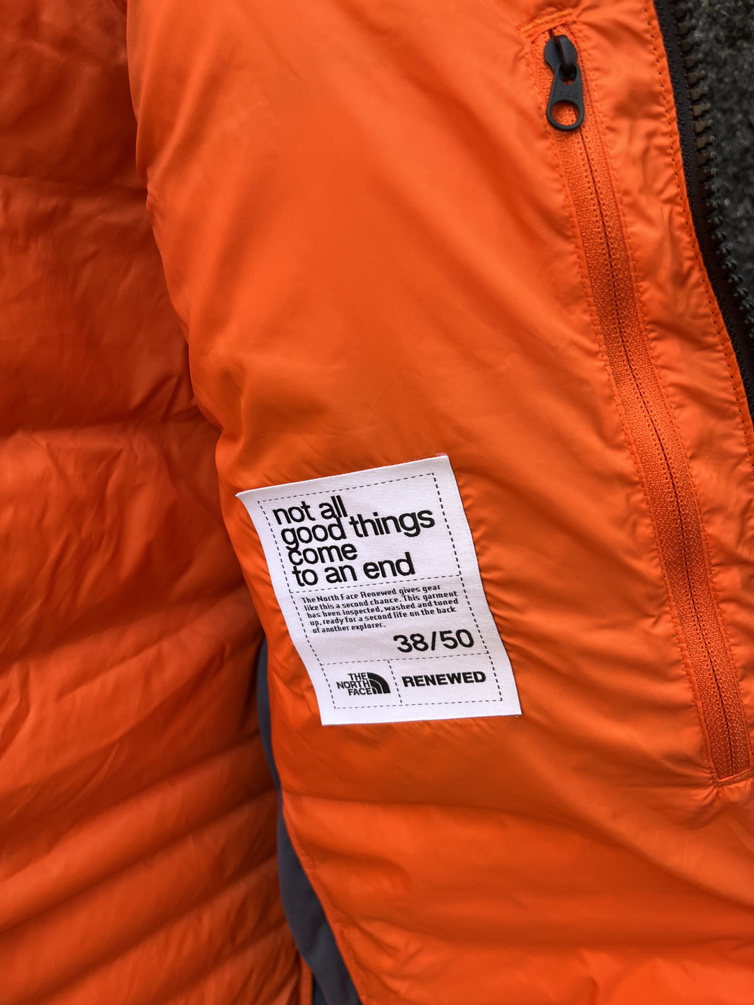 Piumino TNF Renewd alpinismo uomo tg. M rigenerato