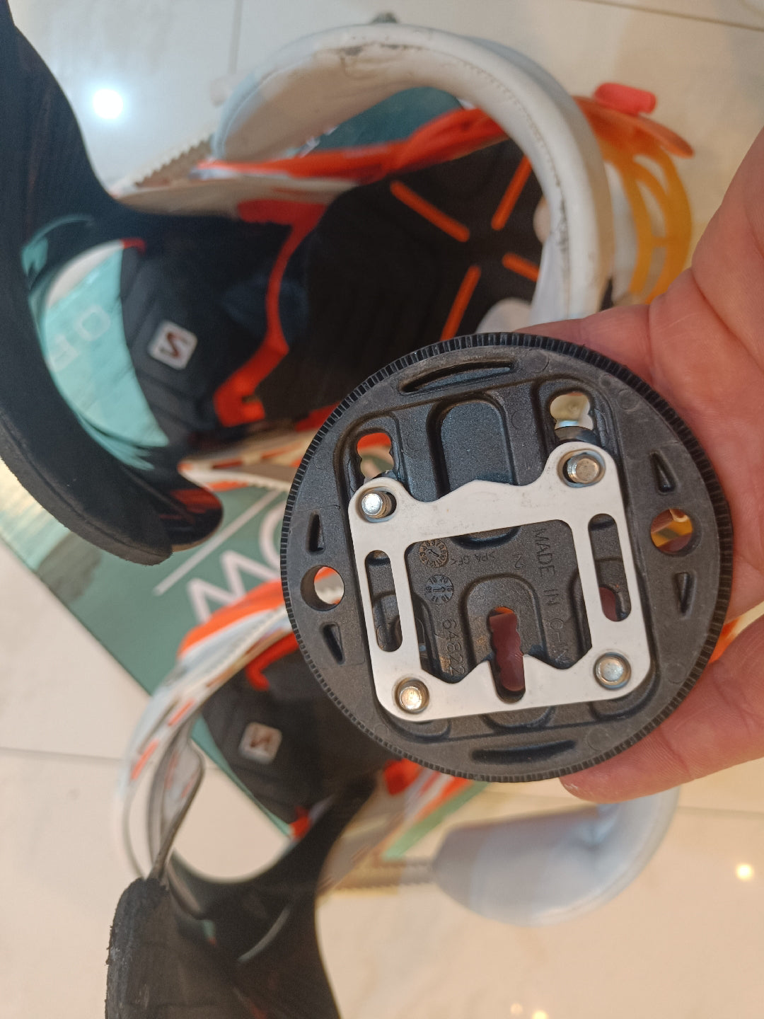 Attacchi Snowboard Salomon Quantum 2013 - Bianco Usati