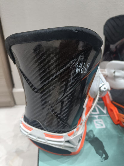 Attacchi Snowboard Salomon Quantum 2013 - Bianco Usati