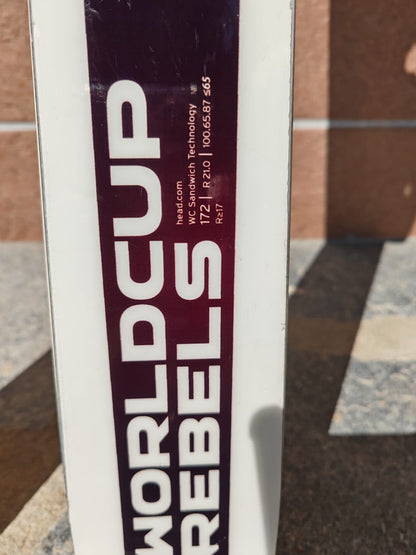 Sci Head Worldcup Rebels 172cm r21 usati