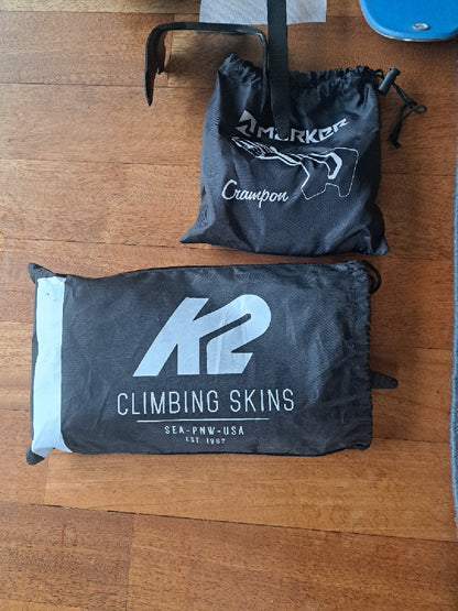 Sci da Scialpinismo K2 167 cm + attacchi e kit salita usato