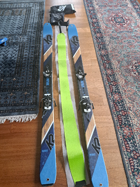Sci da Scialpinismo K2 167 cm + attacchi e kit salita usato