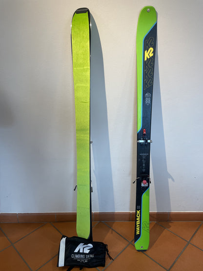 Sci usati K2 WAYBACK 88 160cm + ATK Crest 10 + pelli