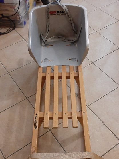 slitta in legno biposto