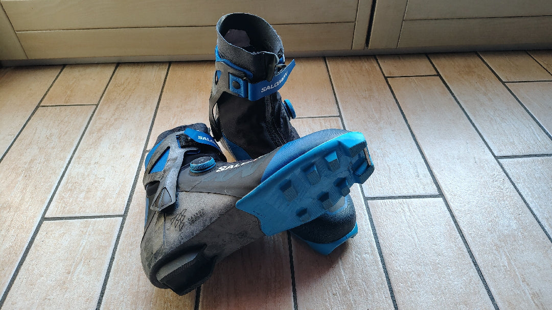 Scarponi sci nordico skating Salomon S/RACE Boa tg. 25cm usati