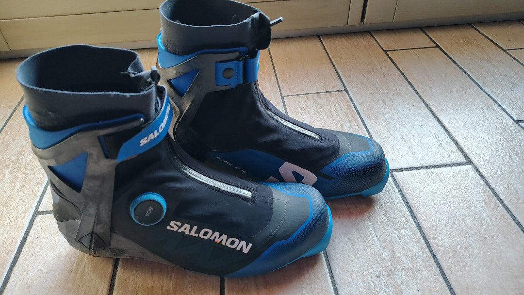Scarponi sci nordico skating Salomon S/RACE Boa tg. 25cm usati