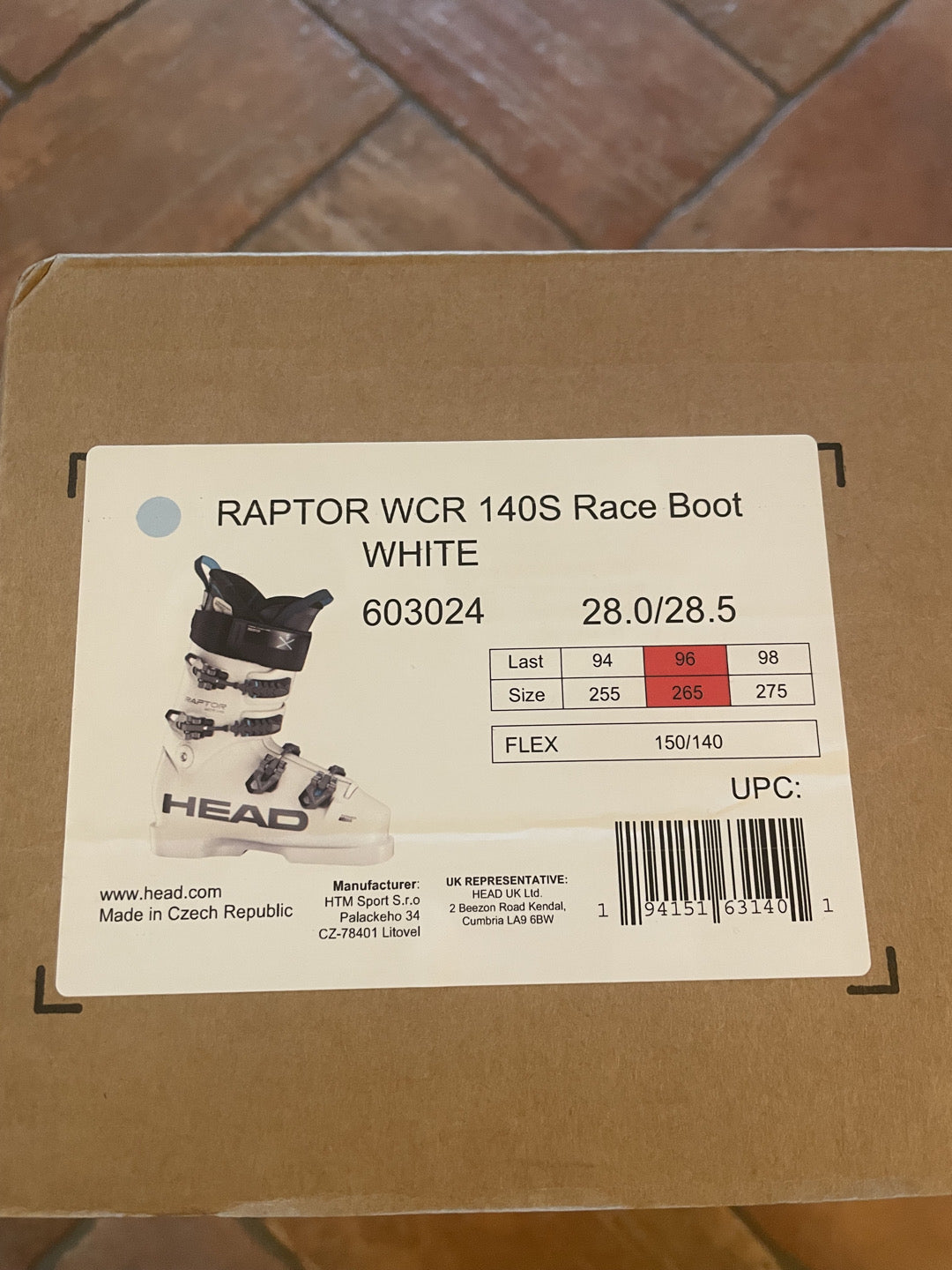 Scarponi sci gara uomo Head Raptor WCR 140s tg. 28-28.5 usati