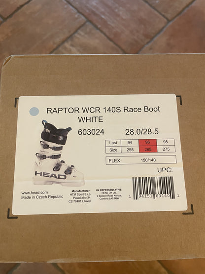Scarponi sci gara uomo Head Raptor WCR 140s tg. 28-28.5 usati