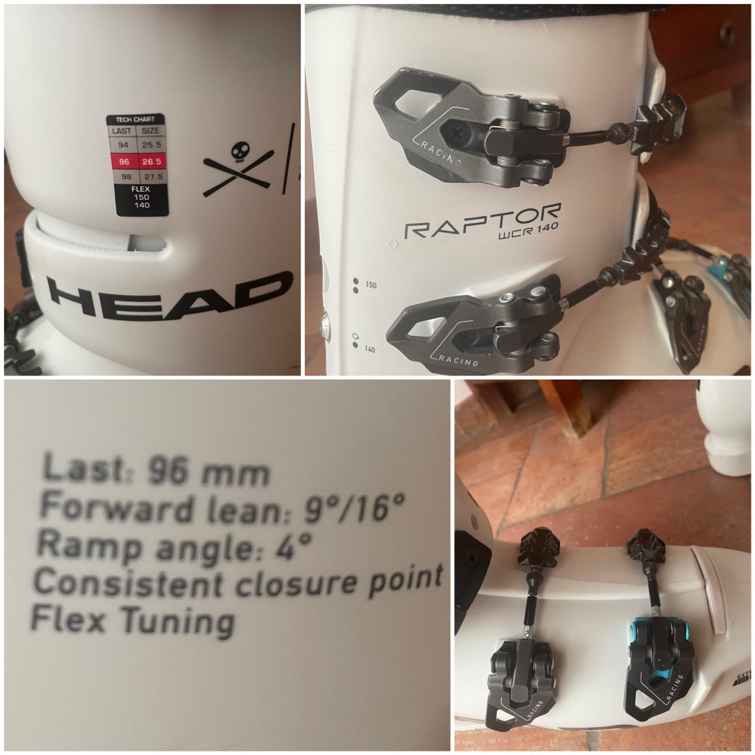 Scarponi sci gara uomo Head Raptor WCR 140s tg. 28-28.5 usati