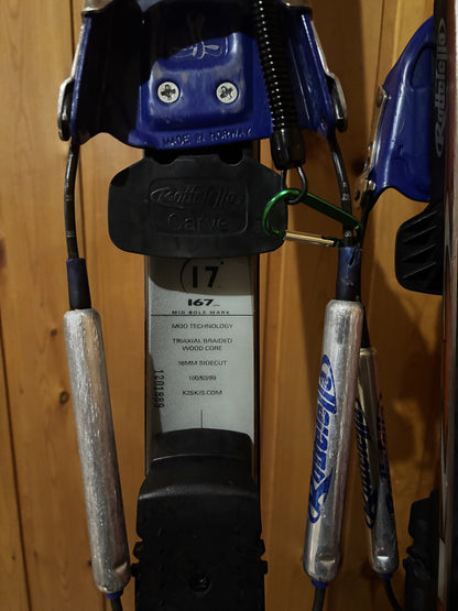 sci usato telemark k2 Mach 167cm + attacchi Rotefella Cobra