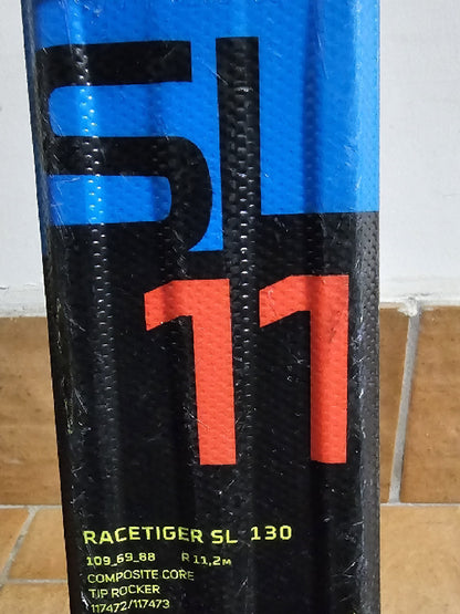 Sci Volkl Racetiger SL11 da 130cm con bastoncini Usati