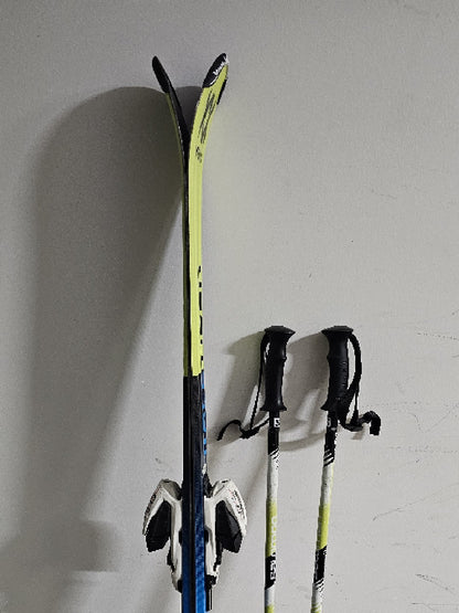 Sci Volkl Racetiger SL11 da 130cm con bastoncini Usati