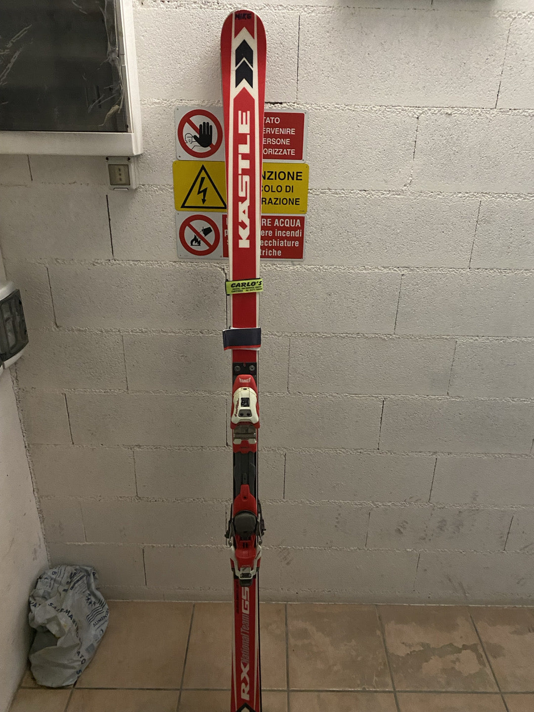 sci kastle gs gara lunghezza 190cm nuovo