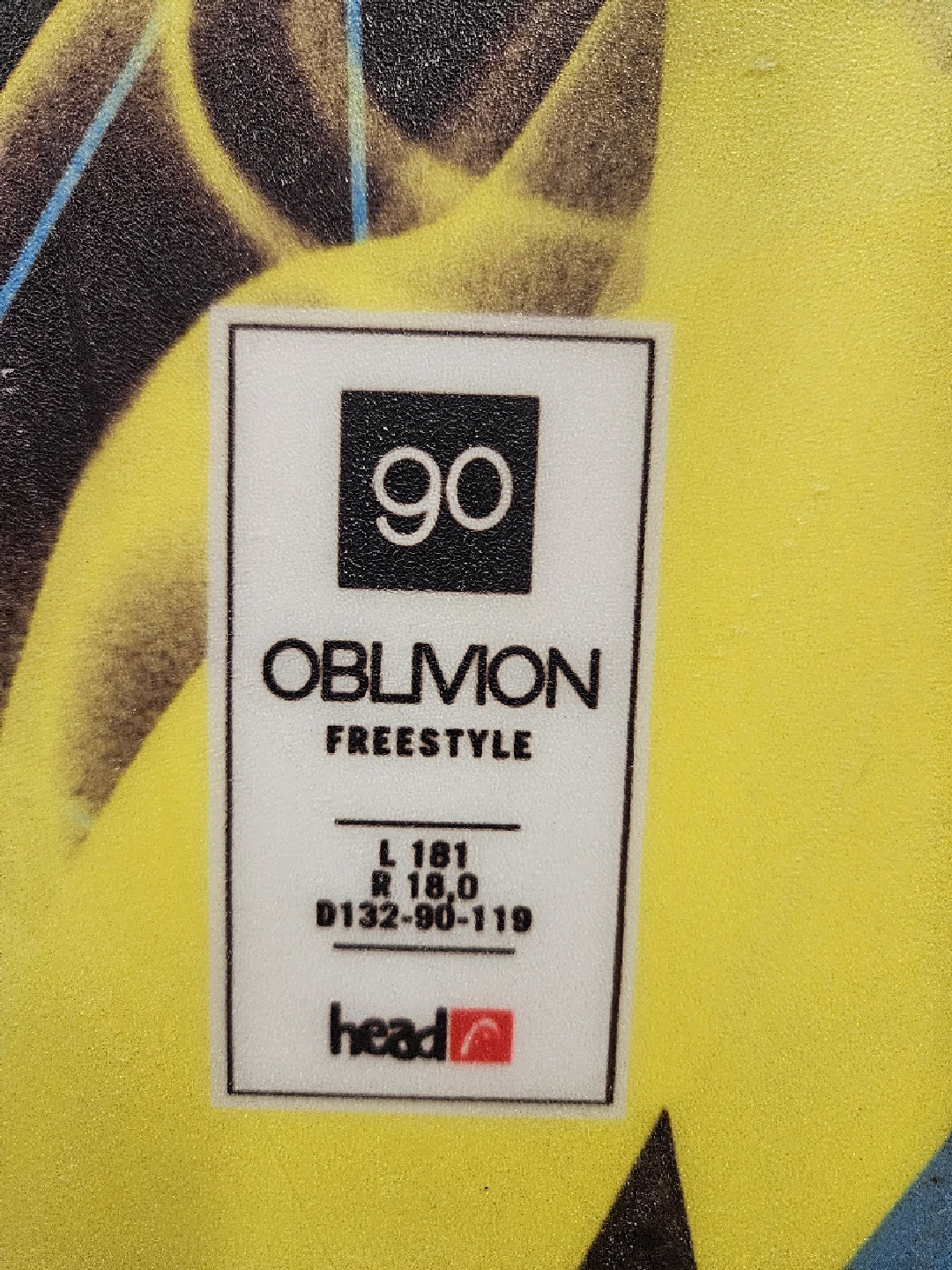 HEAD oblivion 90 FREESTYLE 181cm r18 usato