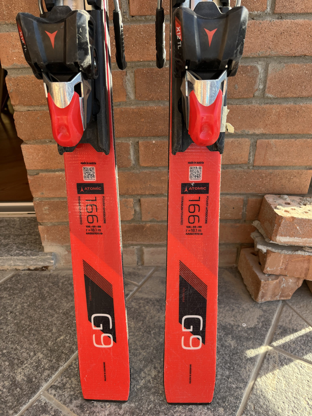 ATOMIC GS Redster G9 166 cm r 18,1 m usato