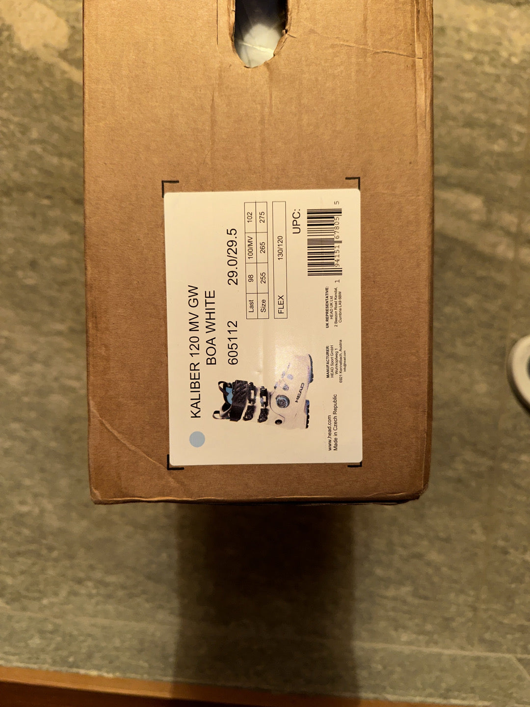 Scarponi da sci gara Head Kaliber 120 MV GW BOA tg. 29-29.5 usati