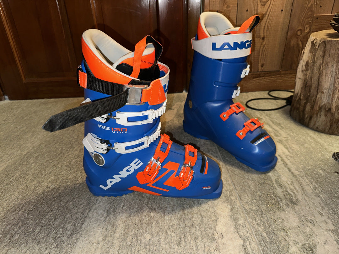 Scarponi da sci gara Lange RS 130 Wide Pianta Larga tg. 27.5 usati
