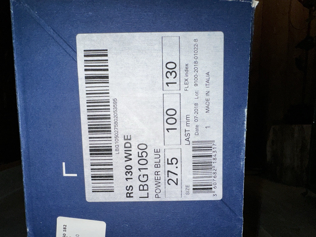 Scarponi da sci gara Lange RS 130 Wide Pianta Larga tg. 27.5 usati