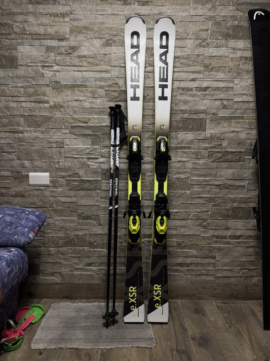 Sci Head e.XSR 163cm r11.7 + bastoncini Leki 115 usati
